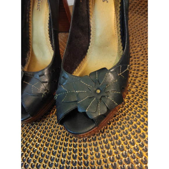 Seychelles Peep Toe Heels Size 8.5 - Picture 4 of 8